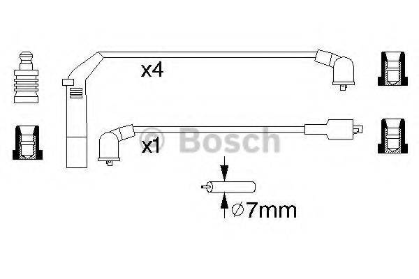 BOSCH 0986356895 Комплект дротів запалювання