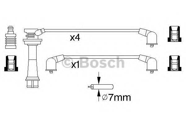 BOSCH 0986356929 Комплект дротів запалювання