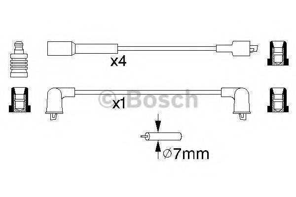 BOSCH 0986356941 Комплект дротів запалювання