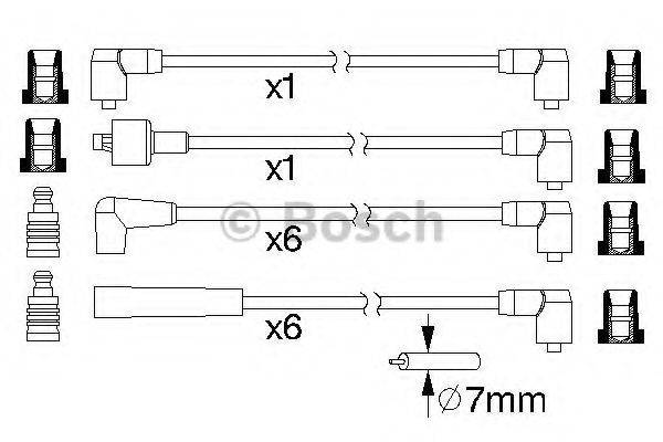 BOSCH 0986357110 Комплект дротів запалювання