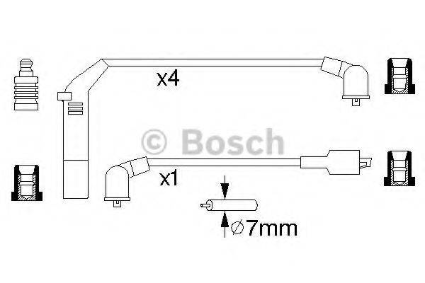 BOSCH 0986357142 Комплект дротів запалювання