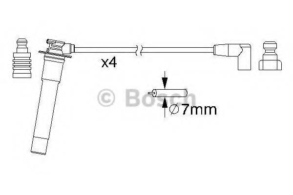 BOSCH 0986357160 Комплект дротів запалювання