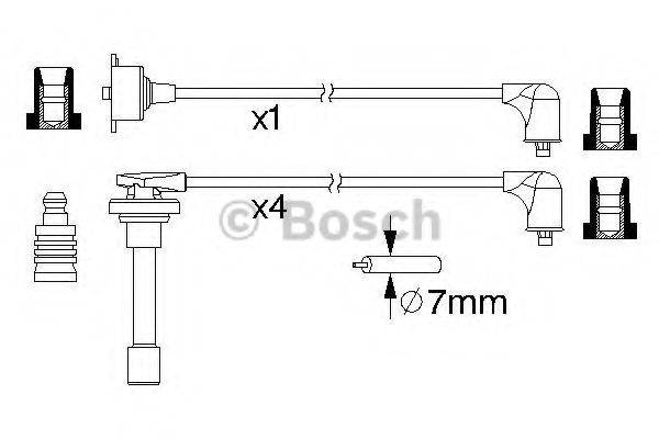 BOSCH 0986357173 Комплект дротів запалювання