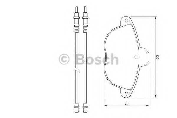 BOSCH 0986424473 Комплект гальмівних колодок, дискове гальмо