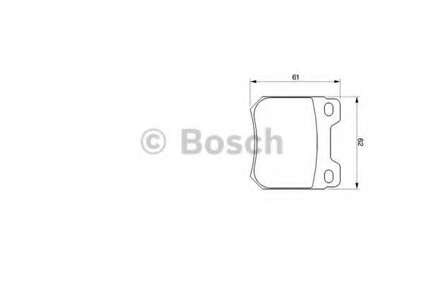 BOSCH 0986424754 Комплект гальмівних колодок, дискове гальмо