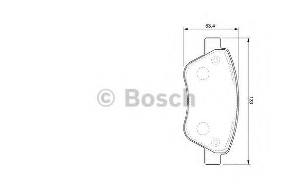 BOSCH 0986424784 Комплект гальмівних колодок, дискове гальмо