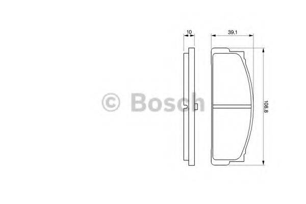 BOSCH 0986460741 Комплект гальмівних колодок, дискове гальмо