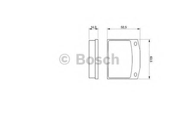 BOSCH 0986464852 Комплект гальмівних колодок, дискове гальмо