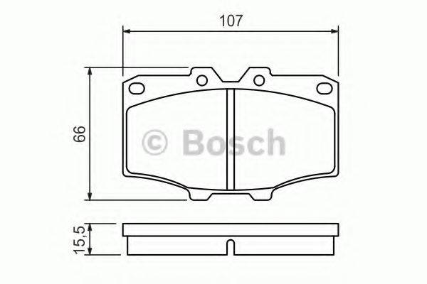 BOSCH 0986468520 Комплект гальмівних колодок, дискове гальмо