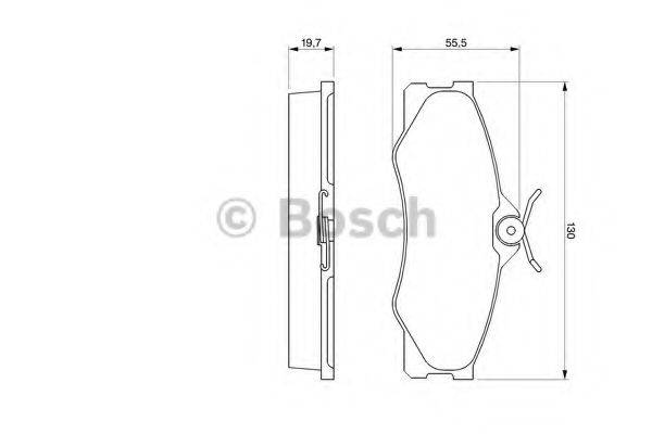 BOSCH 0986469790 Комплект гальмівних колодок, дискове гальмо