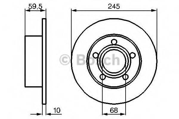 BOSCH 0986478023 гальмівний диск