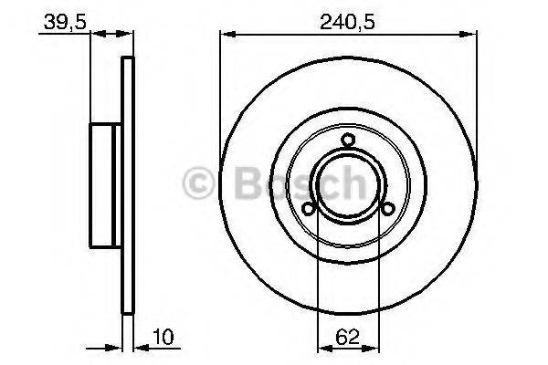 BOSCH 0986478051 гальмівний диск