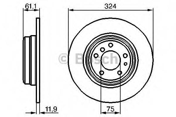 BOSCH 0986478095 гальмівний диск