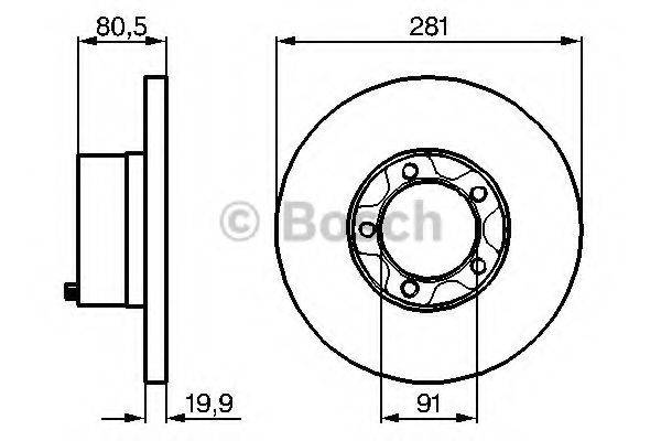 BOSCH 0986478138 гальмівний диск