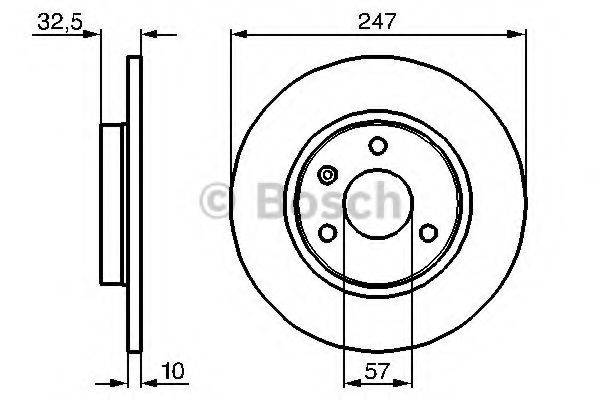 BOSCH 0986478142 гальмівний диск