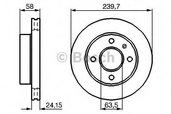 BOSCH 0986478148 гальмівний диск