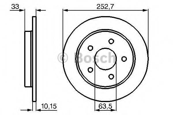 BOSCH 0986478196 гальмівний диск