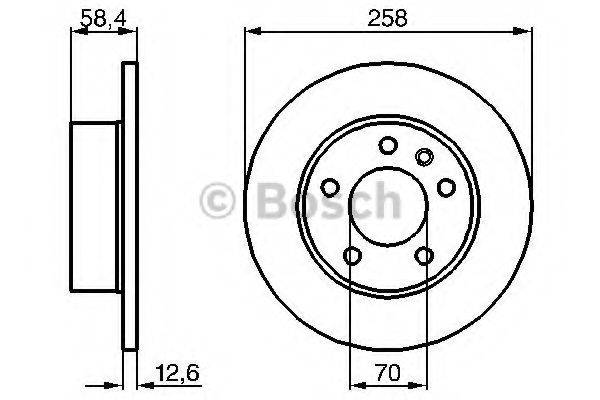 BOSCH 0986478266 гальмівний диск