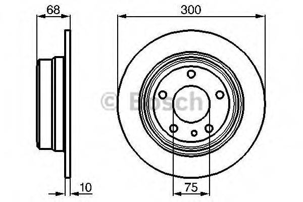 BOSCH 0986478323 гальмівний диск