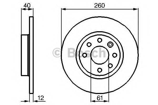 BOSCH 0986478386 гальмівний диск