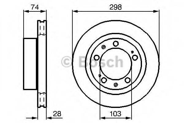 BOSCH 0986478418 гальмівний диск