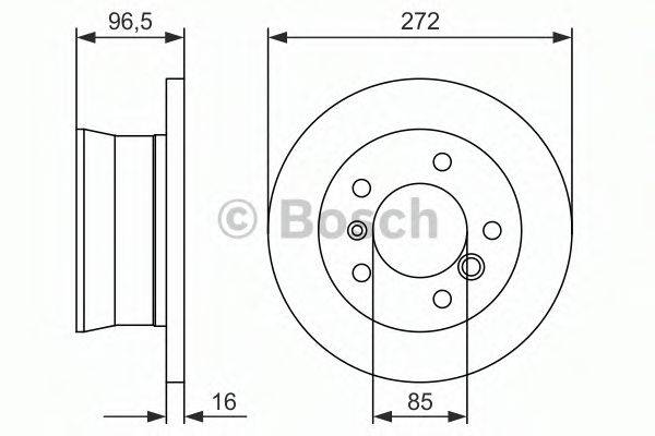 BOSCH 0986479B33 гальмівний диск