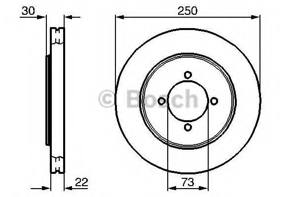 BOSCH 0986478458 гальмівний диск