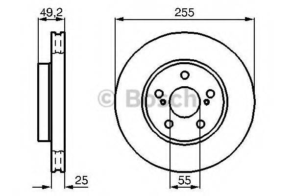 BOSCH 0986478584 гальмівний диск