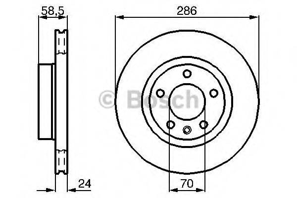 BOSCH 0986478594 гальмівний диск