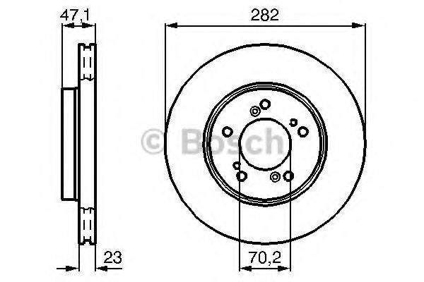 BOSCH 0986478667 гальмівний диск