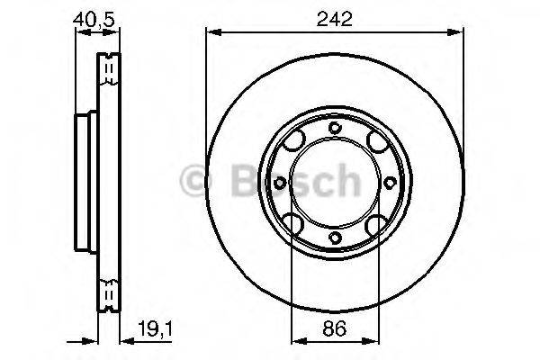 BOSCH 0986478674 гальмівний диск