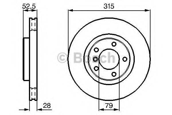 BOSCH 0986478748 гальмівний диск