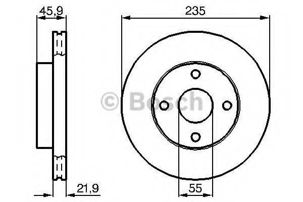 BOSCH 0986478787 гальмівний диск