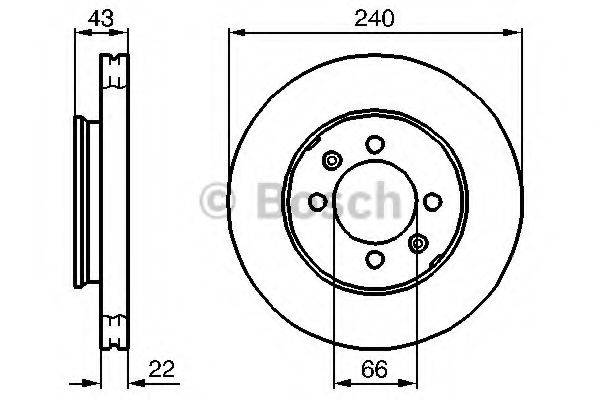 BOSCH 0986478813 гальмівний диск