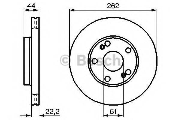 BOSCH 0986478864 гальмівний диск