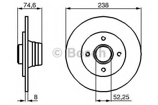 BOSCH 0986478866 гальмівний диск