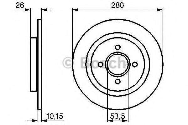 BOSCH 0986479049 гальмівний диск