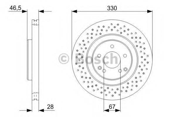 BOSCH 0986479C76 гальмівний диск