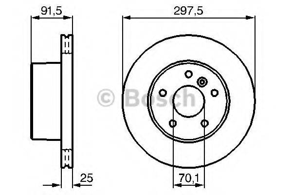 BOSCH 0986479146 гальмівний диск