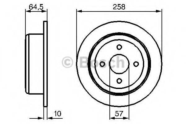 BOSCH 0986479220 гальмівний диск