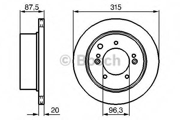 BOSCH 0986479232 гальмівний диск