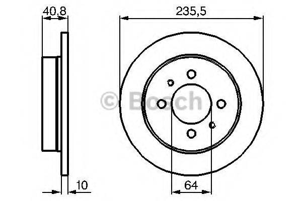 BOSCH 0986479237 гальмівний диск