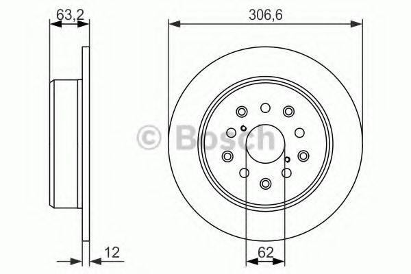 BOSCH 0986479339 гальмівний диск