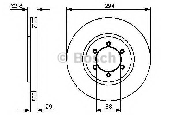 BOSCH 0986479416 гальмівний диск