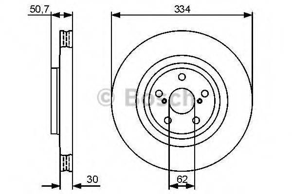 BOSCH 0986479426 гальмівний диск