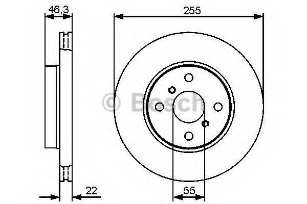 BOSCH 0986479430 гальмівний диск