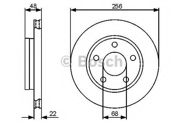 BOSCH 0986479463 гальмівний диск