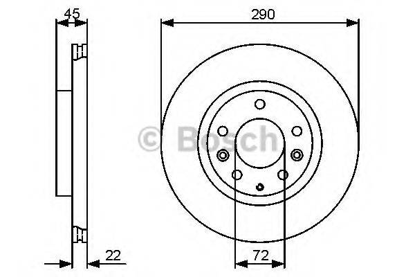 BOSCH 0986479474 гальмівний диск