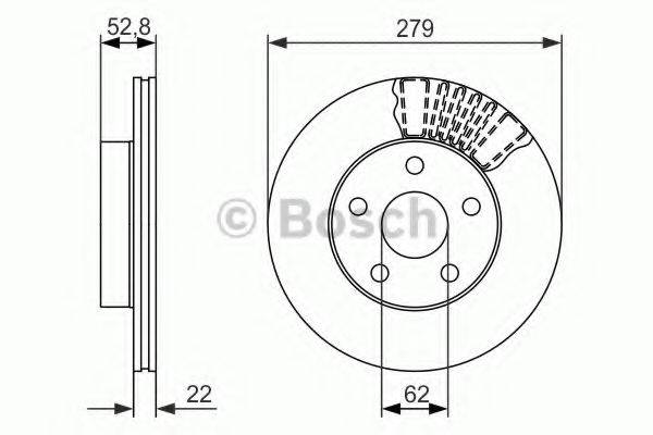 BOSCH 0986479618 гальмівний диск