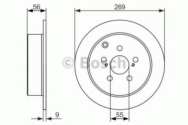 BOSCH 0986479658 гальмівний диск